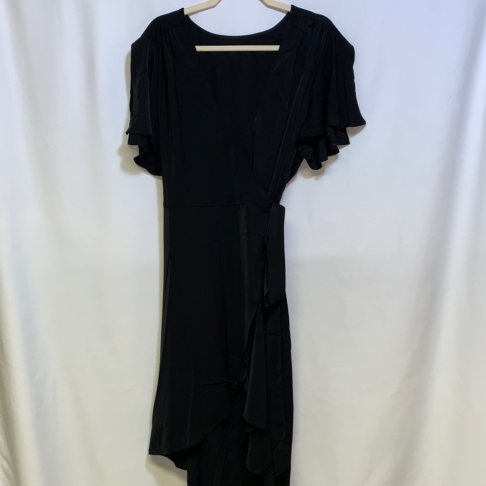 Elegant Black Wrap Dress